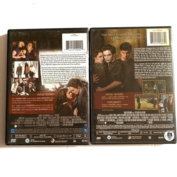 Twilight and Twilight New Moon DVD Movie Bundle - Picture 3 of 3